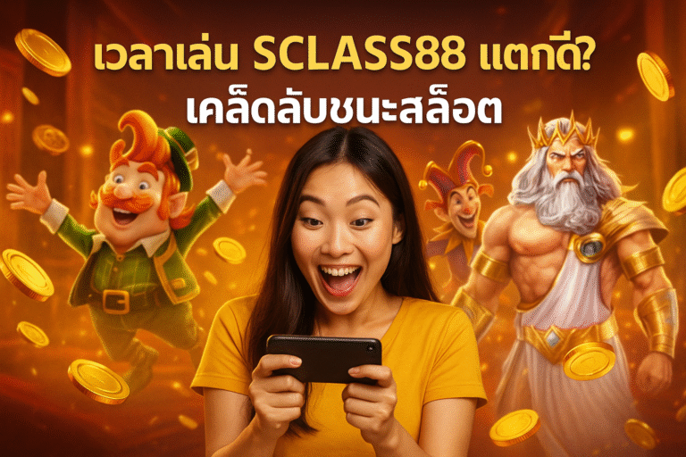 เวลาเล่น SCLASS88 แตกดี? เคล็ดลับชนะสล็อต