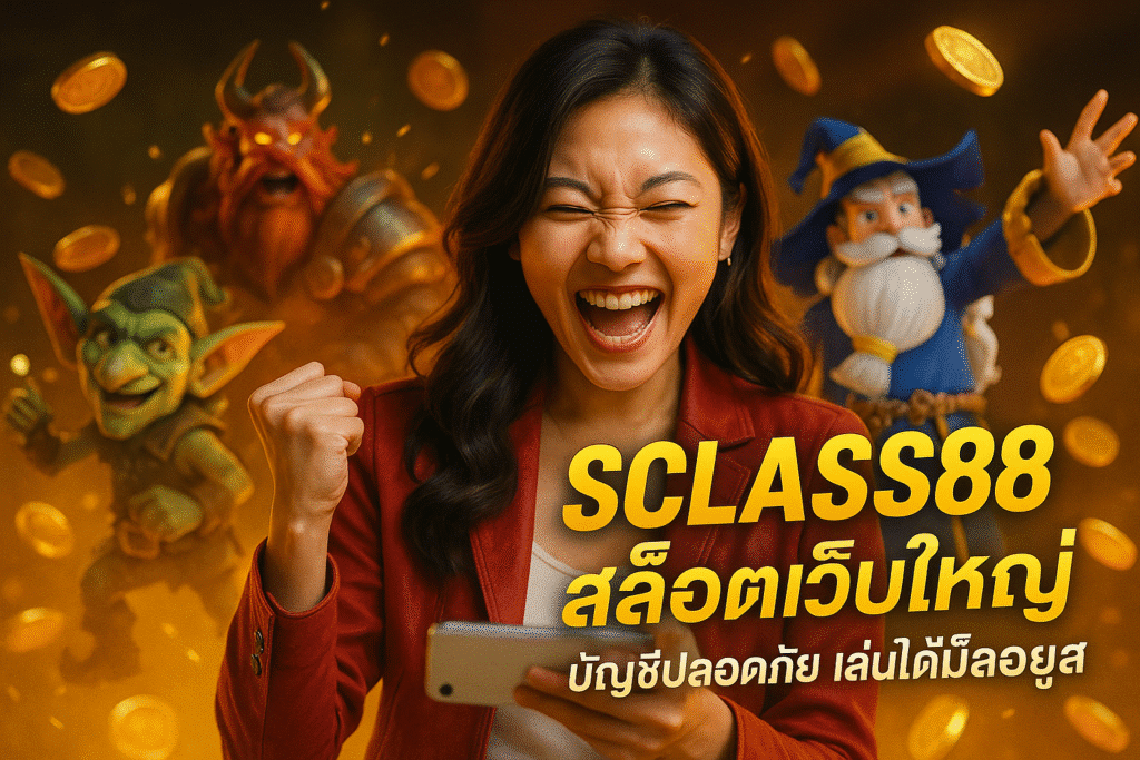 SCLASS88 สล็อตเว็บใหญ่ บัญชีปลอดภัย เล่นได้ไม่ล็อคยูส